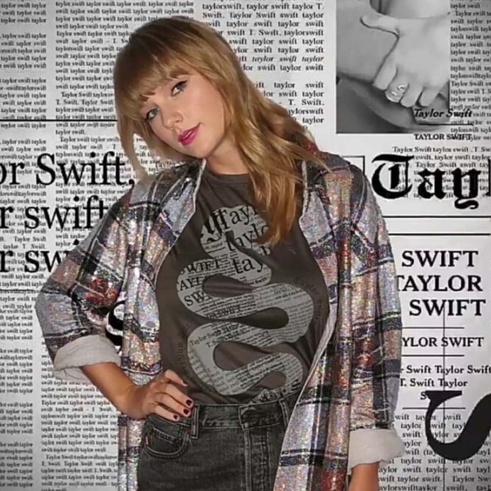 Taylor Swift Reputation Tour Tank Top Small S Gray